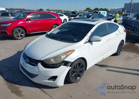 2013 Hyundai Elantra Limited z USA, uszkodzony, nr VIN 5NPDH4AE1DH331352
